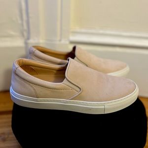 GREATS: NWOT Blush leather slide-on sneakers